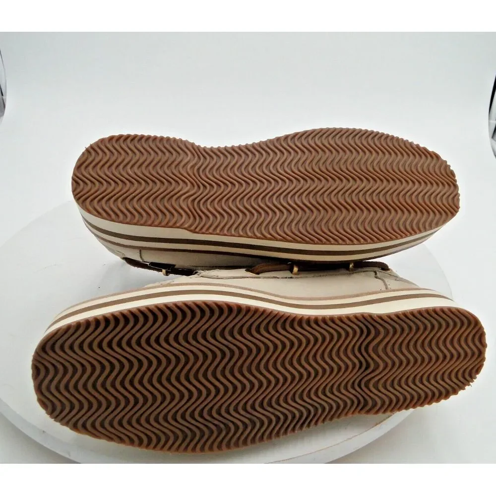 Tory Burch Joey Flat Form Boat Shoe Nubuck Comfort size‎ 5M